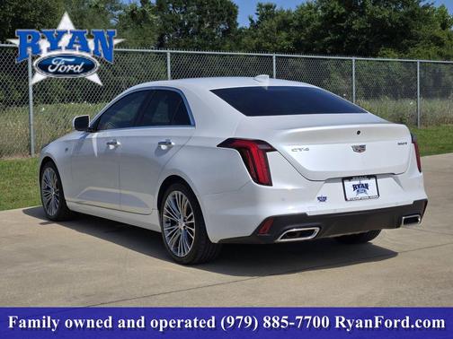 Crystal White Tricoat 2021 Cadillac CT4 Premium Luxury