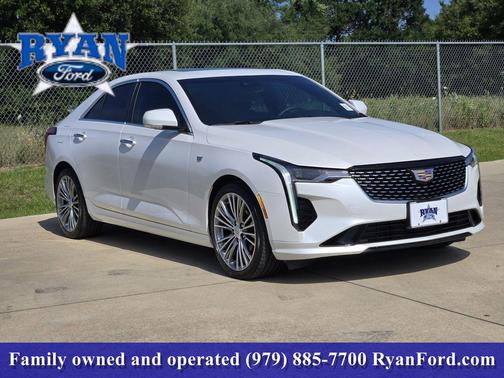 Crystal White Tricoat 2021 Cadillac CT4 Premium Luxury