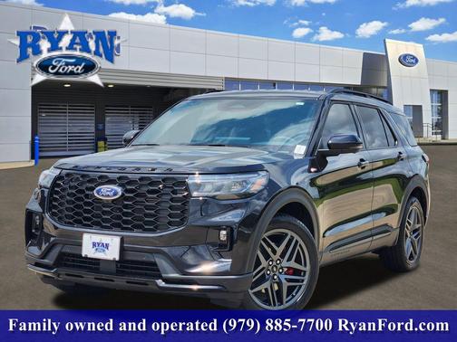 Agate Black Metallic 2026 Ford Explorer ST-Line