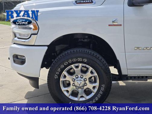 Bright White Clearcoat 2024 RAM 2500 Laramie Crew Cab 4x4 6'4' Box