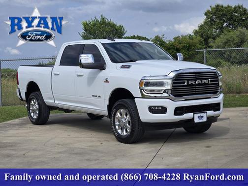 Bright White Clearcoat 2024 RAM 2500 Laramie Crew Cab 4x4 6'4' Box