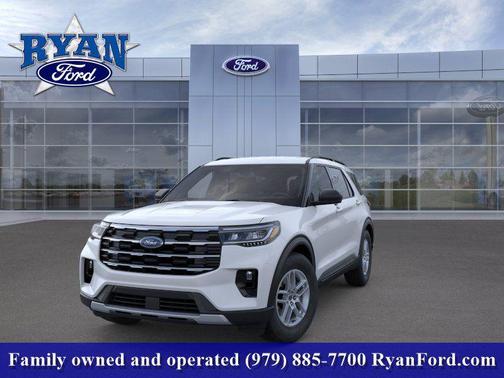Space White Metallic 2026 Ford Explorer Active
