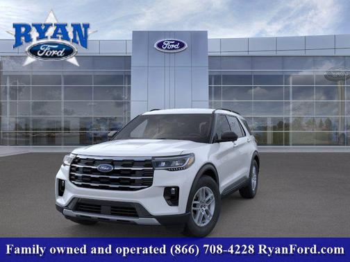 Space White Metallic 2026 Ford Explorer Active