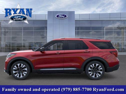 Rapid Red Metallic Tinted Clearcoat 2026 Ford Explorer Platinum