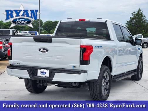 Space White Metallic 2025 Ford F-150 Lightning Flash