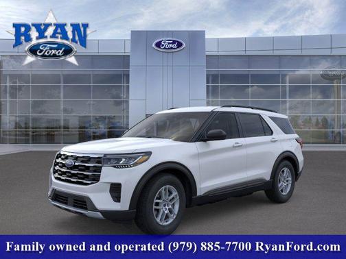 Space White Metallic 2026 Ford Explorer Active