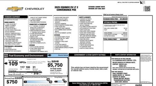 2025 Chevrolet Equinox EV LT