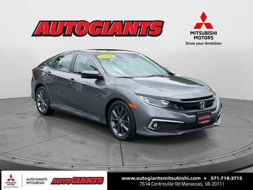 Gray 2021 Honda Civic EX