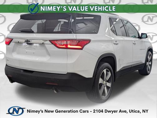 Summit White 2019 Chevrolet Traverse LT Leather