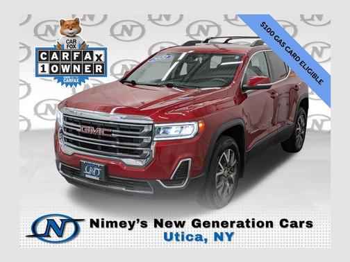 Cayenne Red Tintcoat 2022 GMC Acadia AWD SLE