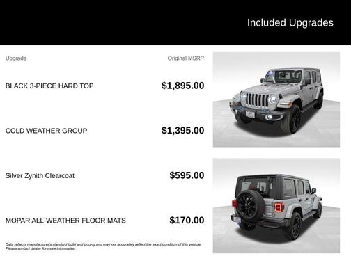 Silver Zynith Clearcoat 2023 Jeep Wrangler 4xe Sahara