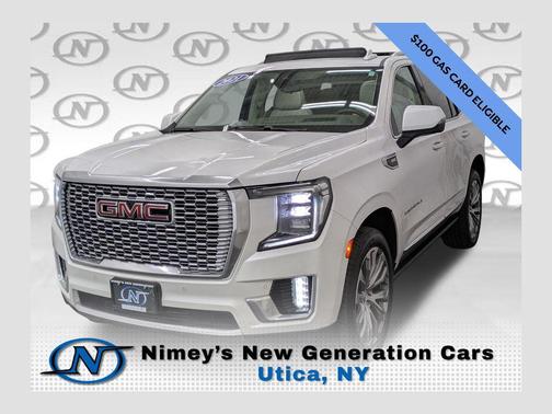 White Frost Tricoat 2021 GMC Yukon Denali