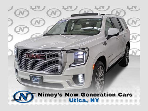 White Frost Tricoat 2021 GMC Yukon Denali