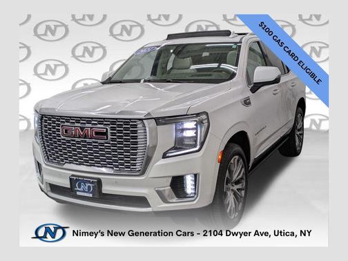 White Frost Tricoat 2021 GMC Yukon Denali