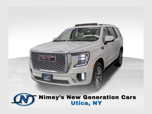 White Frost Tricoat 2021 GMC Yukon Denali