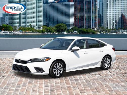 Platinum White Pearl 2022 Honda Civic LX