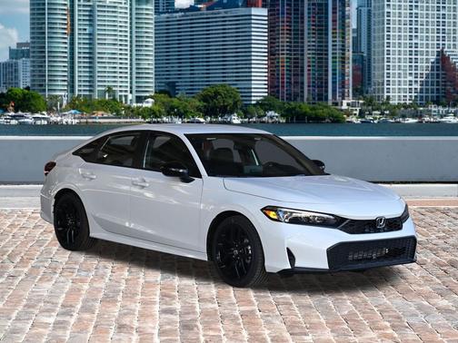 Platinum White Pearl 2026 Honda Civic Sport