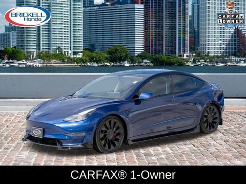 Deep Blue Metallic 2023 Tesla Model 3 Performance