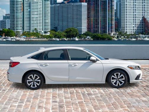 Platinum White Pearl 2024 Honda Civic LX