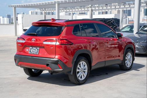 Barcelona Red Metallic 2024 Toyota Corolla Cross LE
