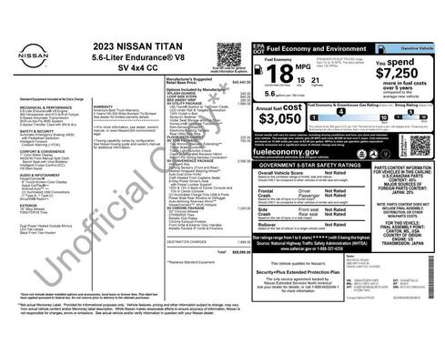 2023 Nissan Titan SV
