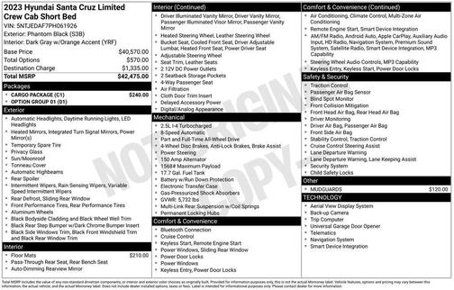 2023 Hyundai SANTA CRUZ Limited