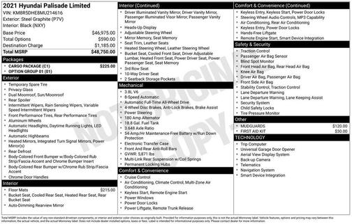2021 Hyundai PALISADE Limited