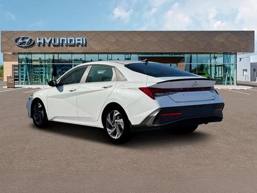 Serenity White 2025 Hyundai ELANTRA HEV SEL Sport