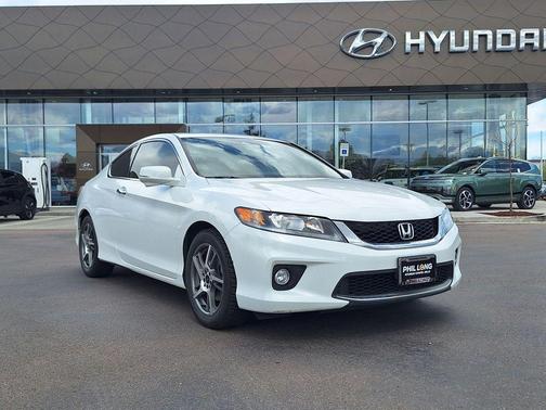 White 2015 Honda Accord EX-L
