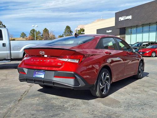 Ultimate Red Metallic 2025 Hyundai ELANTRA HEV SEL Sport