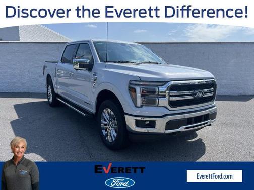 Space White Metallic 2025 Ford F-150 Lariat Truck