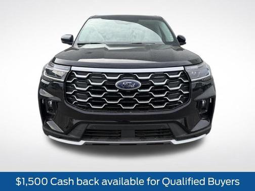 Agate Black Metallic 2026 Ford Explorer Platinum