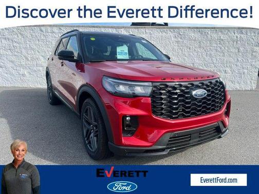 Rapid Red Metallic Tinted Clearcoat 2026 Ford Explorer ST-Line SUV