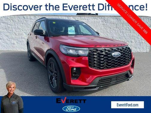 Rapid Red Metallic Tinted Clearcoat 2026 Ford Explorer ST-Line