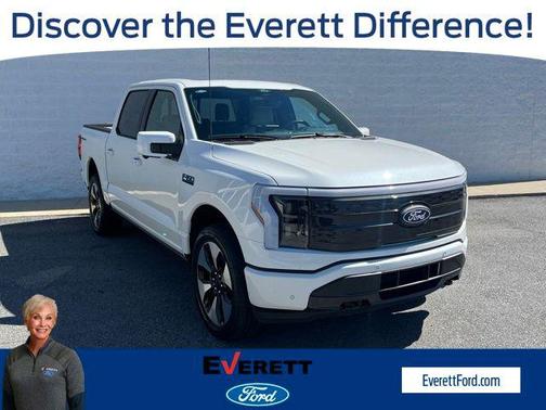 Star White Metallic Tri-Coat 2025 Ford F-150 Lightning Platinum