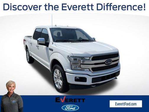 Star White Metallic Tri-Coat 2020 Ford F-150 Platinum