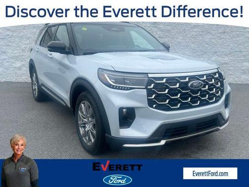 Space White Metallic 2026 Ford Explorer Platinum