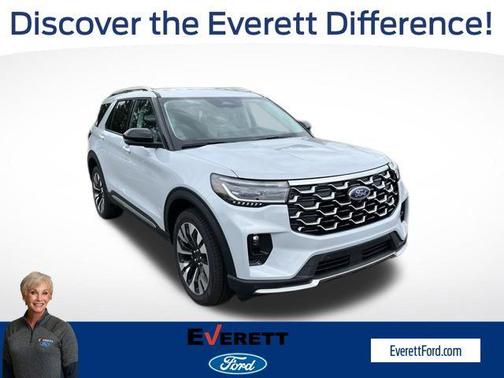 Silver 2026 Ford Explorer Platinum