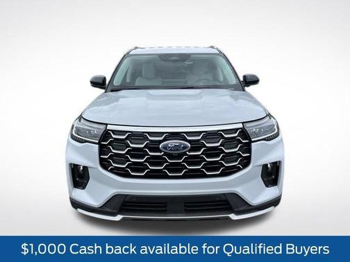 Silver 2026 Ford Explorer Platinum