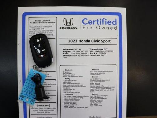 2023 Honda Civic Sport