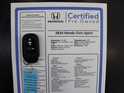 2024 Honda Civic Sport