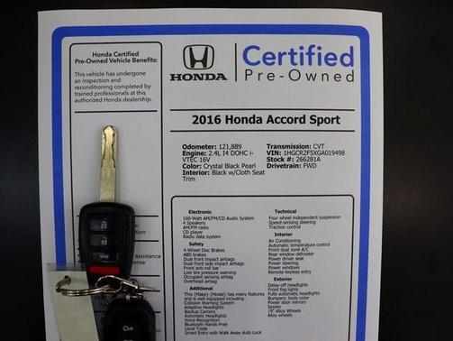 2016 Honda Accord Sport