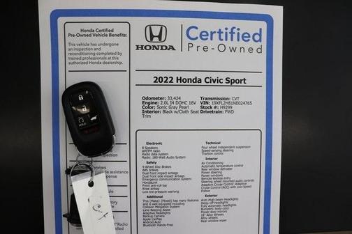 2022 Honda Civic Sport