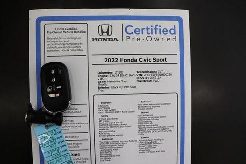 2022 Honda Civic Sport