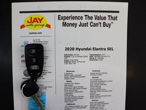 Metal 2020 Hyundai ELANTRA SEL