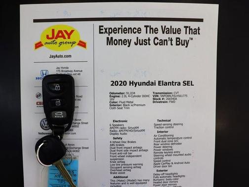 Metal 2020 Hyundai ELANTRA SEL