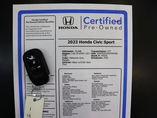 2023 Honda Civic Sport