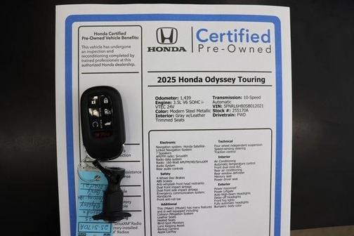 2025 Honda Odyssey Touring