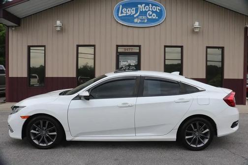 Platinum White Pearl 2021 Honda Civic EX