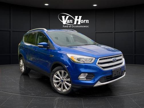 Lightning Blue Metallic 2017 Ford Escape Titanium